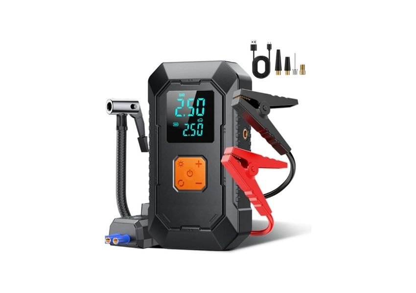 Auxiliar de partida portátil para bateria automotiva