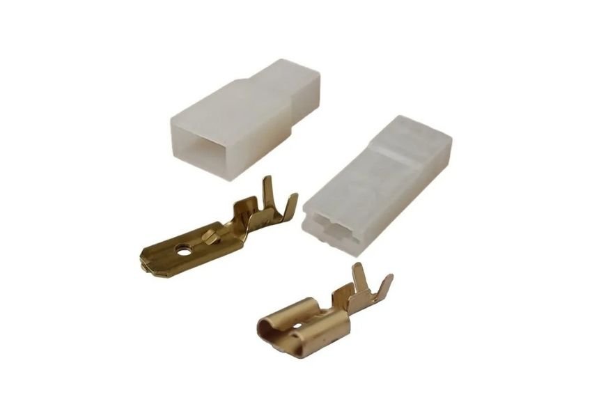 Kit de terminais elétricos macho e fêmea para instalação automotiva