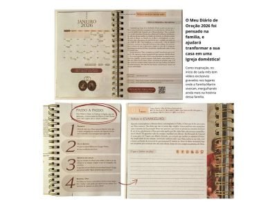 diário de oração, diário espiritual cristão, meu diário de oração 2026, diário católico, rotina de oração diária