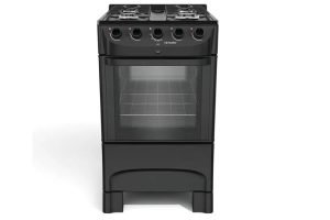 Fogão 4 Bocas Mfi4bc Preto Fosco Mueller Bivolt frontal